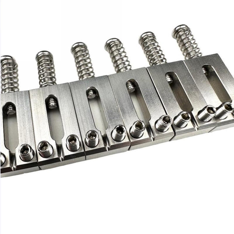 Kaynes 6PCS Guitar Bridge Saddles – Titanium Alloy Tremolo Bridges Saddle for Fender Telecaster Tele Stratocaster Strat ST TL Style Electric Guitar Replacement (10.5MM) - Image 3